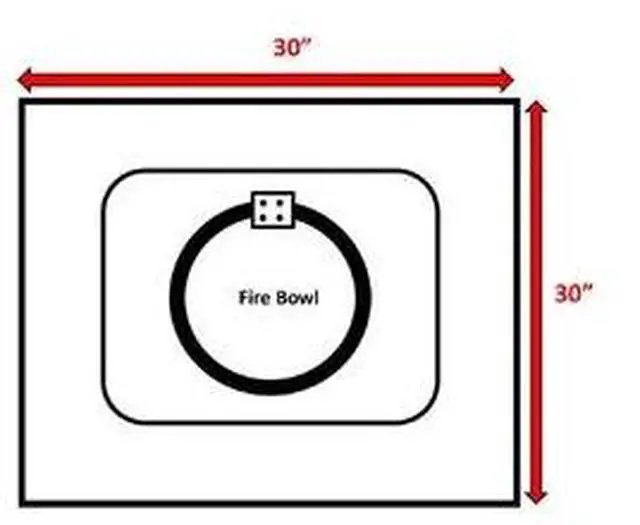Alt view image 6 of 6 - 25'' H x 30'' W Steel Outdoor Fire Pit Table with Lid