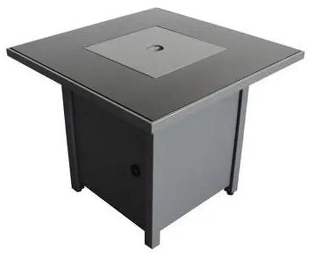 Alt view image 3 of 5 - 25" H x 30" W Steel Outdoor Fire Pit Table with Lid