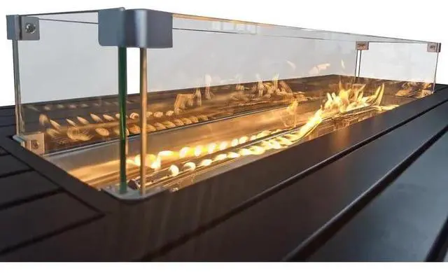 Alt view image 5 of 5 - 24" Steel Propane Fire Pit Table with Cover