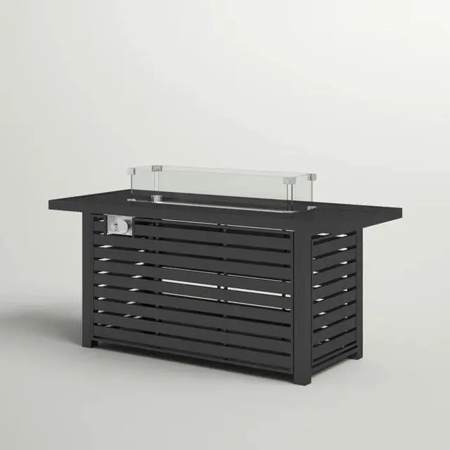 Alt view image 4 of 5 - 24" Steel Propane Fire Pit Table with Cover