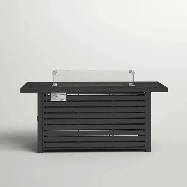 Alt view image 3 of 5 - 24" Steel Propane Fire Pit Table with Cover