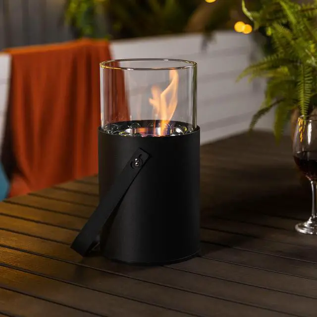 Main image of Black Ethanol Fire Pit, Tabletop Fire Pit, Mini Fire Pit, Portable Fireplace for Indoor & Garden for Dinner Parties, Home Decoration