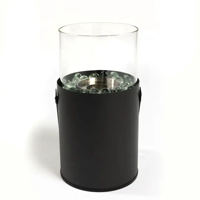 Alt view image 5 of 6 - Black Ethanol Fire Pit, Tabletop Fire Pit, Mini Fire Pit, Portable Fireplace for Indoor & Garden for Dinner Parties, Home Decoration