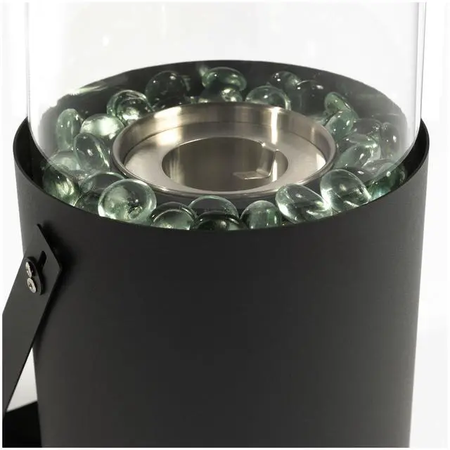 Alt view image 6 of 6 - Black Ethanol Fire Pit, Tabletop Fire Pit, Mini Fire Pit, Portable Fireplace for Indoor & Garden for Dinner Parties, Home Decoration