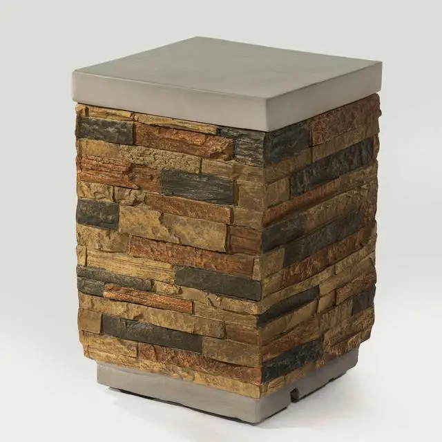 Alt view image 6 of 7 - Propane Tank Holder Fire Pit Tank Cover Side Table