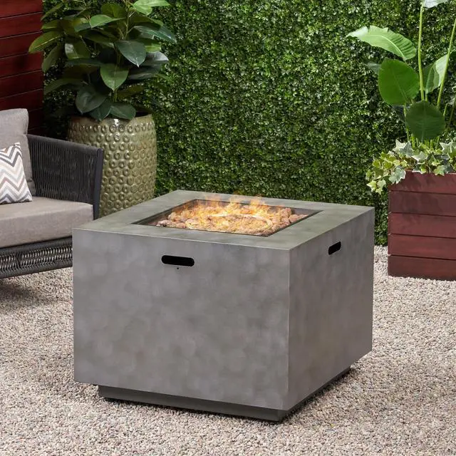 Alt view image 3 of 7 - SQUARE IRON FIRE PIT-50 000 BTU
