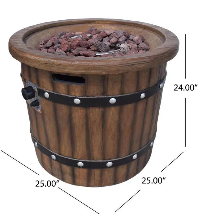 Alt view image 6 of 7 - ROUND 25" MGO FIRE PIT - 40 000 BTU