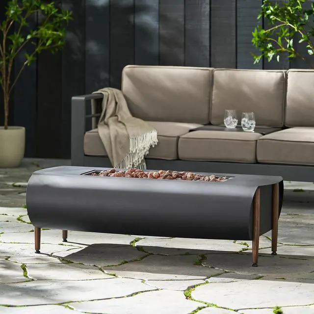 Alt view image 5 of 7 - VERNON RECTANGLE FIRE PIT - 50,000BTU