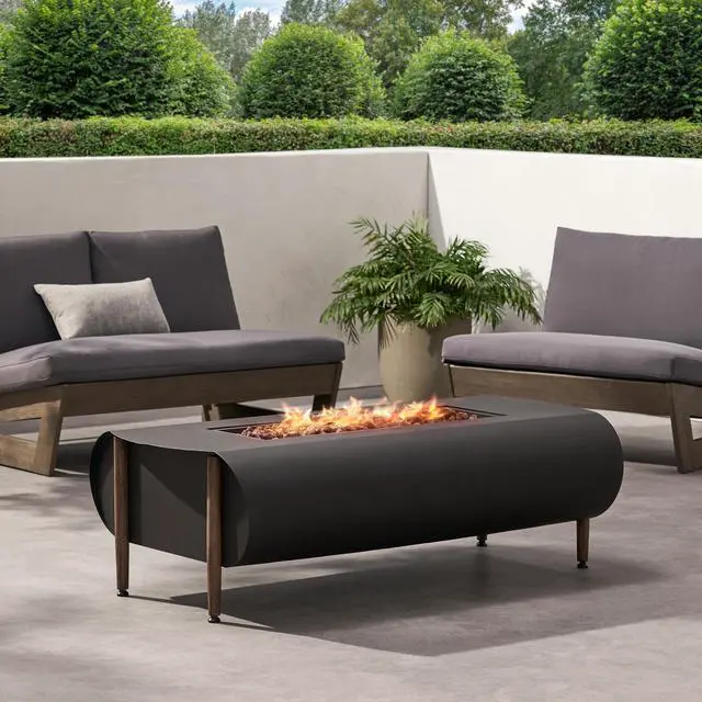 Alt view image 6 of 7 - VERNON RECTANGLE FIRE PIT - 50,000BTU