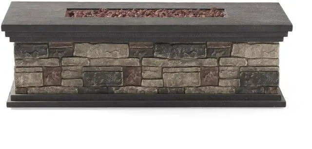 Alt view image 2 of 7 - RECTANGLE MGO FIRE PIT - 50 000 BTU