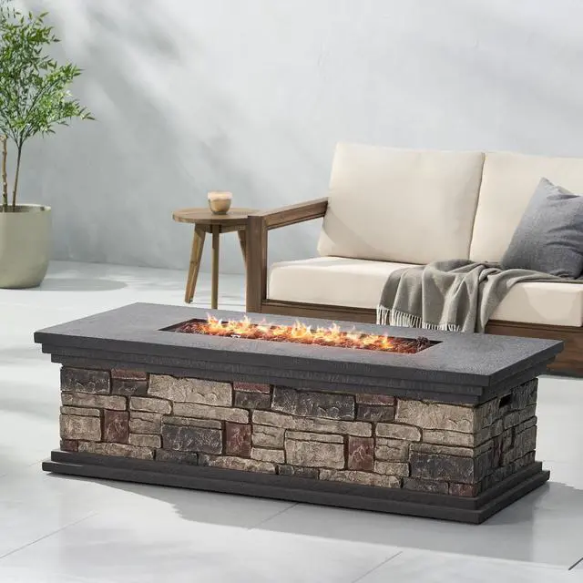 Main image of RECTANGLE MGO FIRE PIT - 50 000 BTU