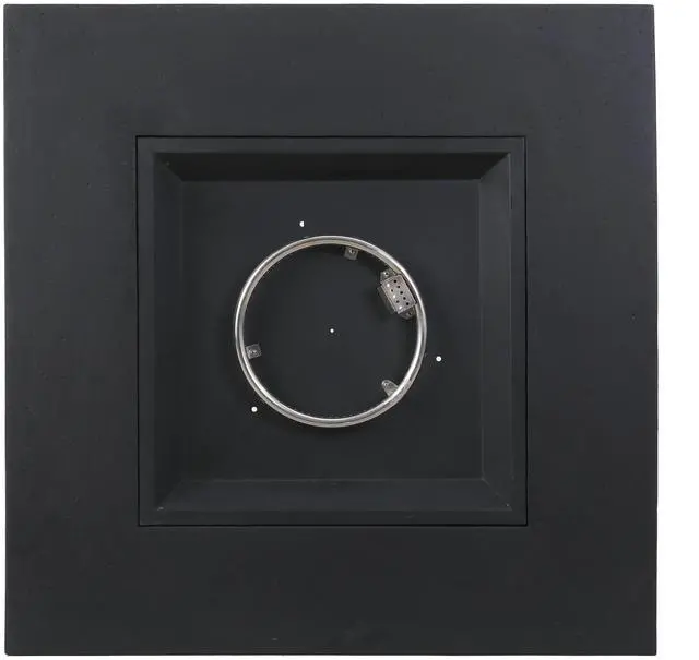 Alt view image 6 of 7 - Outdoor 50000 BTU Propane Fire Pit, Dark Grey, with Tank Holder