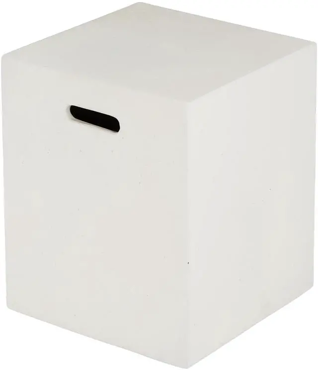 Alt view image 6 of 7 - 16x20 inch MGO Tank Holder/Side Table, White