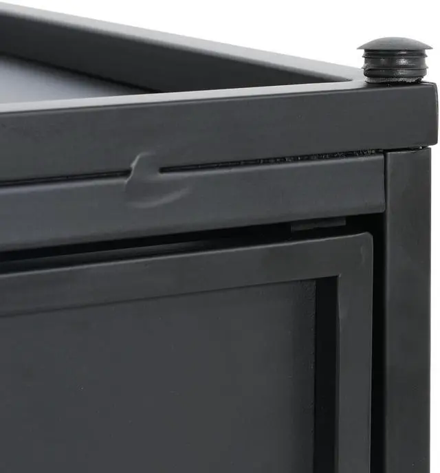 Alt view image 7 of 7 - Outdoor Metal Tank Holder Side Table, Matte Black