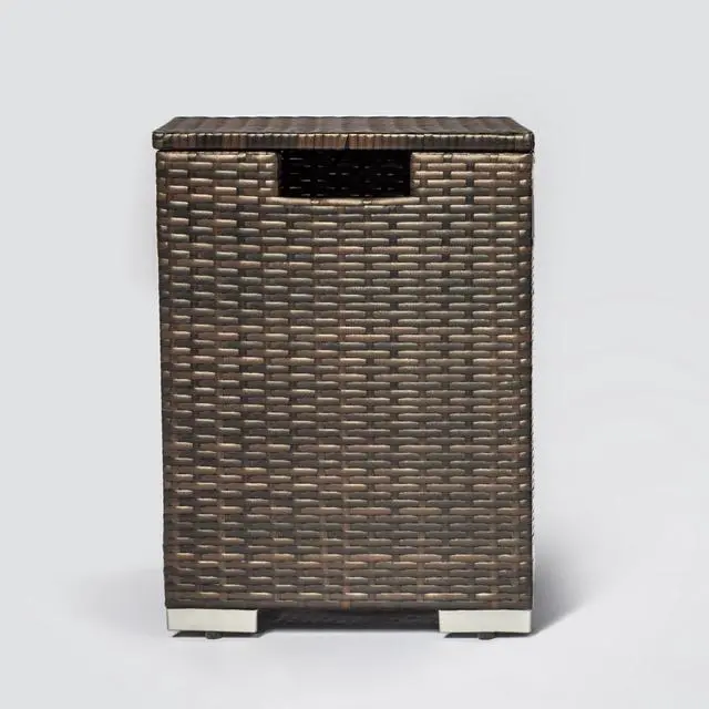 Alt view image 2 of 6 - Rattan Propane Tank Cover Gas Bottle Cover Outdoor Wicker Gas Cylinder Cover