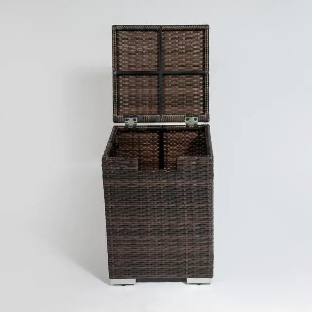 Alt view image 5 of 6 - Rattan Propane Tank Cover Gas Bottle Cover Outdoor Wicker Gas Cylinder Cover