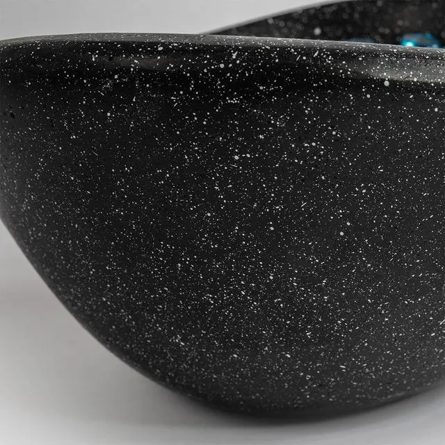 Alt view image 7 of 7 - Tabletop Fire Pit Black, Outdoor & Indoor Fire Pit, Portable Concrete Fire Pit, Personal Ethanol Fireplace, Outdoor Table Top Fire Pit, Mini Fire Pit Smokeless Fire Bowl