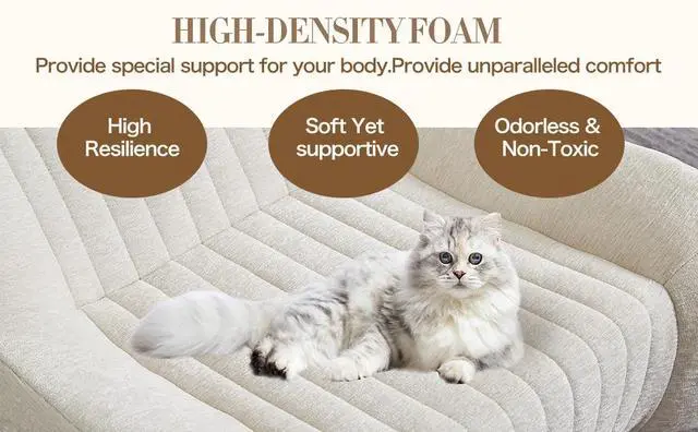 Alt view image 7 of 7 - Bean Bag Chair for Adults with Armrests - Oversized Comfy Beanbag Lounge Lazy Floor Sofa Accent Chair for Living Room, Bedroom