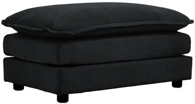 Alt view image 3 of 7 - U-Shaped Sectional Sofa w/Reversible Footrest, 5-Seater Convertible Corner Couch with 2 Ottomans ,Modern Minimalist Soft Sofa & Couch for Living Room , Black Chenille