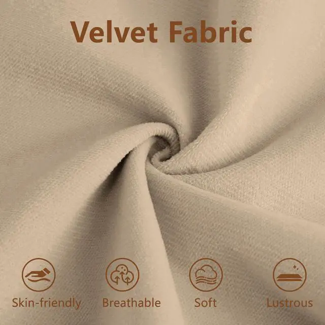 Alt view image 4 of 7 - Large Size Modern Two-seater Sofa with Bolstered Armrests,Velvet 2-Seater Sofa With Waist Pillows and Throw Pillows , Suitable for Living Room , Loft, Working Spaces , Hallway and Bedroom,Camel