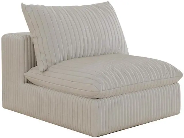 Alt view image 5 of 6 - Cloud Sofa,Corduroy Fabric,Deep Seat Couches,Double-layer design,Removable  Cushion,No Assembly, DIY Combination for Living room, Bedroom,Conference room ,Apartment,White