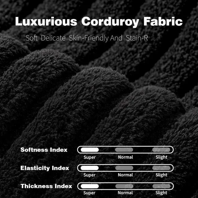 Alt view image 7 of 7 - 108" Cloud Sectional Couch with L-Shape Chaise, Left-right interchangeable,Modern Modular Sofa with Deep Seat, Upholstered Couches for Living Room Bedroom,No Assembly Required, Soft Plush Corduroy Fab