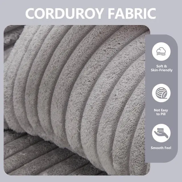 Alt view image 2 of 4 - Modern Minimalist Modular Sectional Sofa,  L-Shape Upholstered Cloud Couch with Deep Seats, Right Facing Chaise for Living Room-Light Gray