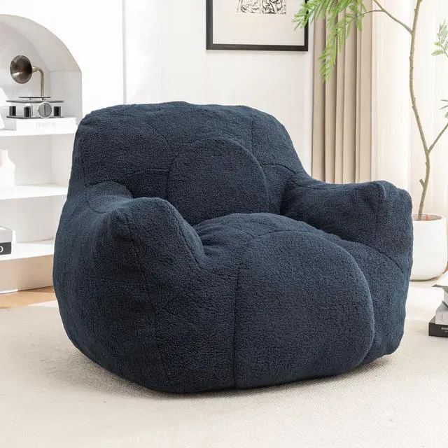 Main image of Bean Bag Chair with Filler, Bean Bag Sofa with Tufted Soft Stuffed Filling, Fluffy and Lazy Sofa, Comfy Cozy BeanBag Chairs with Memory Foam for Dorm, Apartment, Living Room