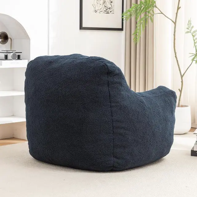 Alt view image 7 of 7 - Bean Bag Chair with Filler, Bean Bag Sofa with Tufted Soft Stuffed Filling, Fluffy and Lazy Sofa, Comfy Cozy BeanBag Chairs with Memory Foam for Dorm, Apartment, Living Room