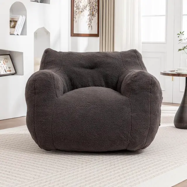 Main image of Bean Bag Chair, Bean Bag Sofa Chair with Armrests Stuffed High-Density Foam, Lazy Sofa Comfy Chairs BeanBag Chair for Adults in Living Room,Bedroom Reading