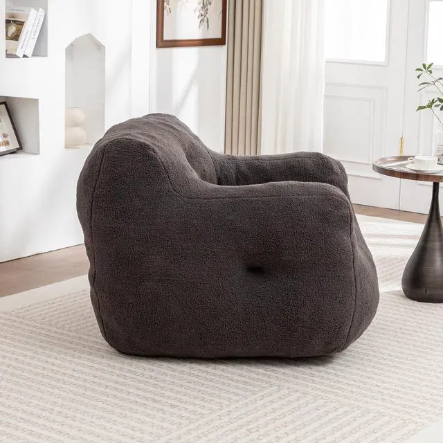 Alt view image 5 of 7 - Bean Bag Chair, Bean Bag Sofa Chair with Armrests Stuffed High-Density Foam, Lazy Sofa Comfy Chairs BeanBag Chair for Adults in Living Room,Bedroom Reading
