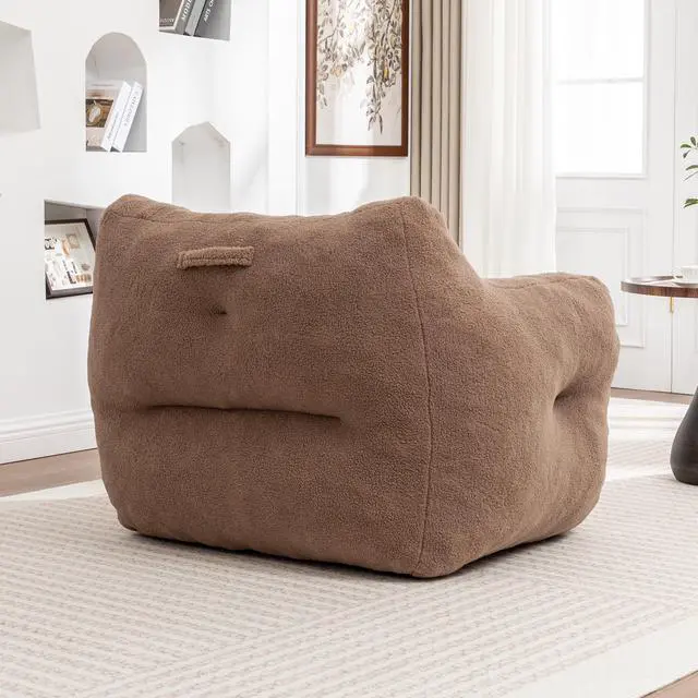 Alt view image 6 of 7 - Bean Bag Chair, Bean Bag Sofa Chair with Armrests Stuffed High-Density Foam, Lazy Sofa Comfy Chairs BeanBag Chair for Adults in Living Room,Bedroom Reading