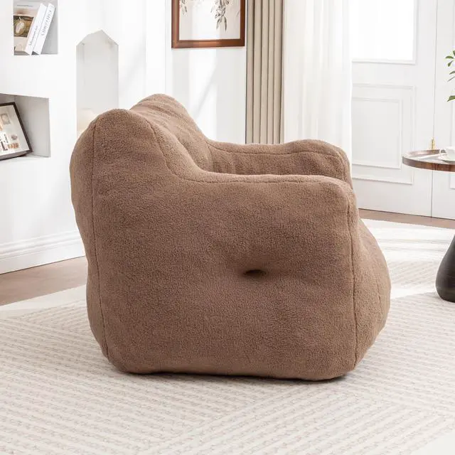 Alt view image 4 of 7 - Bean Bag Chair, Bean Bag Sofa Chair with Armrests Stuffed High-Density Foam, Lazy Sofa Comfy Chairs BeanBag Chair for Adults in Living Room,Bedroom Reading