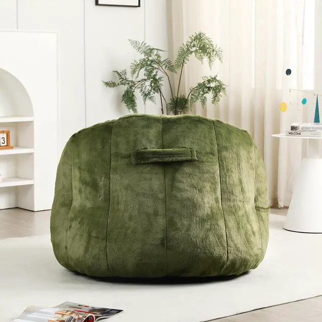 Alt view image 4 of 7 - Bean Bag Chair, Bean Bag Sofa Chair with Armrests Stuffed High-Density Foam, Lazy Sofa Comfy Chairs BeanBag Chair for Adults in Living Room,Bedroom Reading