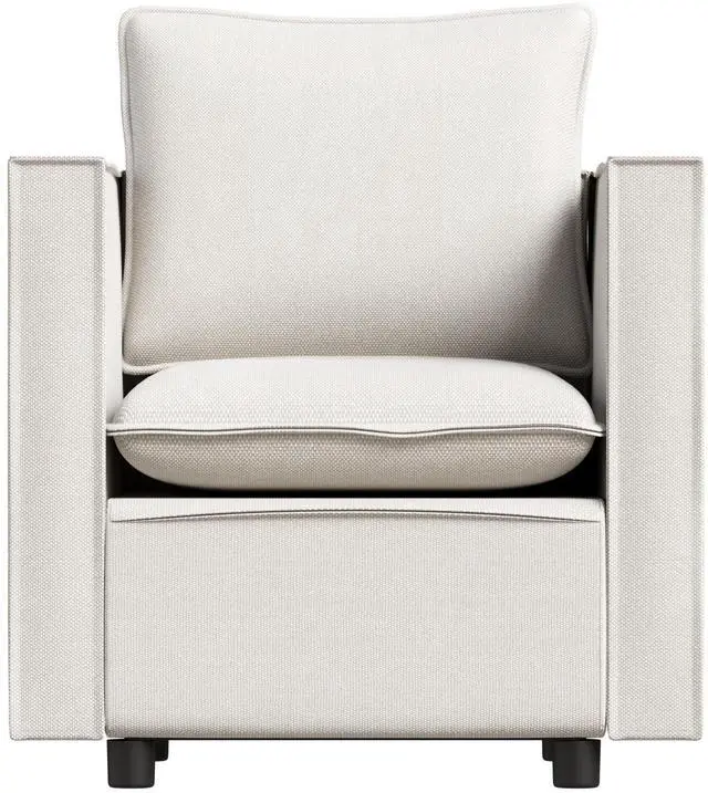 Alt view image 5 of 7 - Decorative chairs, comfortable single sofa chairs in beige, soft and breathable seat cushions, soft cushioned armchairs, modern and comfortable sofa chairs in bedrooms/corners/reading rooms