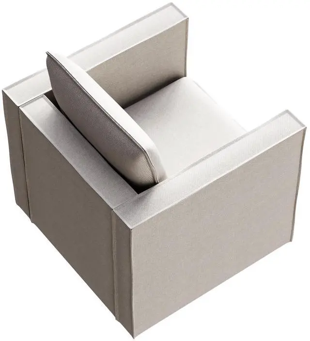 Alt view image 6 of 7 - Decorative chairs, comfortable single sofa chairs in beige, soft and breathable seat cushions, soft cushioned armchairs, modern and comfortable sofa chairs in bedrooms/corners/reading rooms