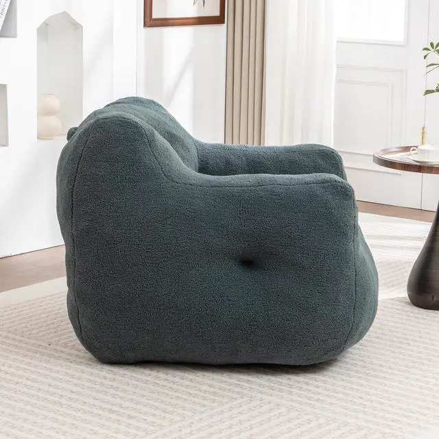 Alt view image 5 of 7 - Bean Bag Chair, Bean Bag Sofa Chair with Armrests Stuffed High-Density Foam, Lazy Sofa Comfy Chairs BeanBag Chair for Adults in Living Room,Bedroom Reading