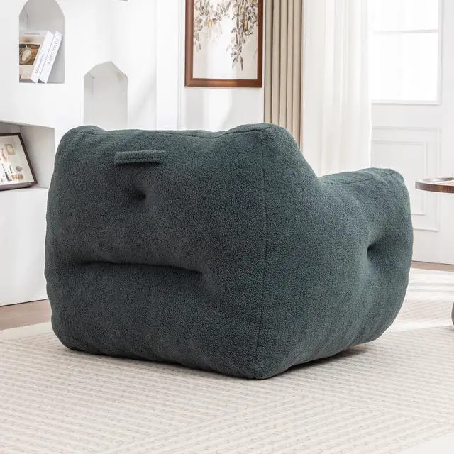 Alt view image 6 of 7 - Bean Bag Chair, Bean Bag Sofa Chair with Armrests Stuffed High-Density Foam, Lazy Sofa Comfy Chairs BeanBag Chair for Adults in Living Room,Bedroom Reading