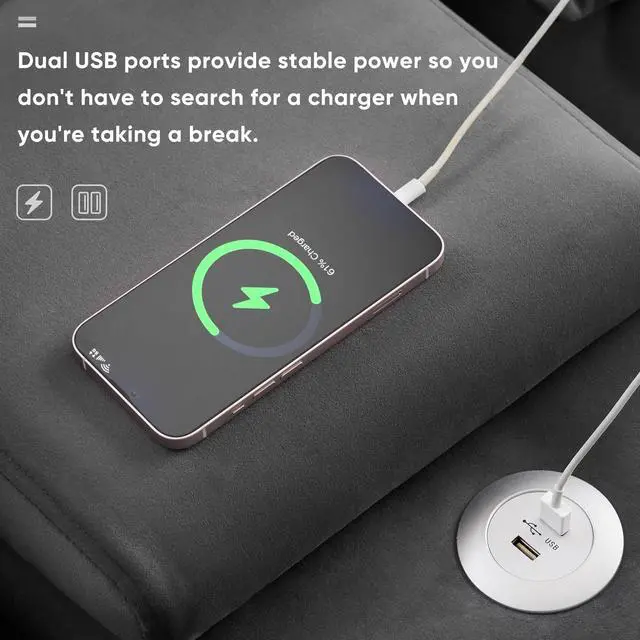 Alt view image 5 of 7 - 123*55" Modern U-shaped Sofa with Console,Cupholders and USB Ports,6-seat Upholstered Symmetrical Indoor Furniture,Sleeper Couch Set with Chaise for Living Room,Apartment,2 Colors