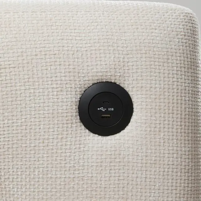 Alt view image 7 of 7 - 42*33" Single Sofa, Armchair with Wide Seat, Dual-port Charger, Pull-line & Tufted Design, High-density Foam, Suitable for Living Room & Apartment, Chenille, 2 Colors