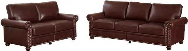Main image of Living Room Sofa with Storage Sofa 2+3 Sectional Burgundy Faux Leather