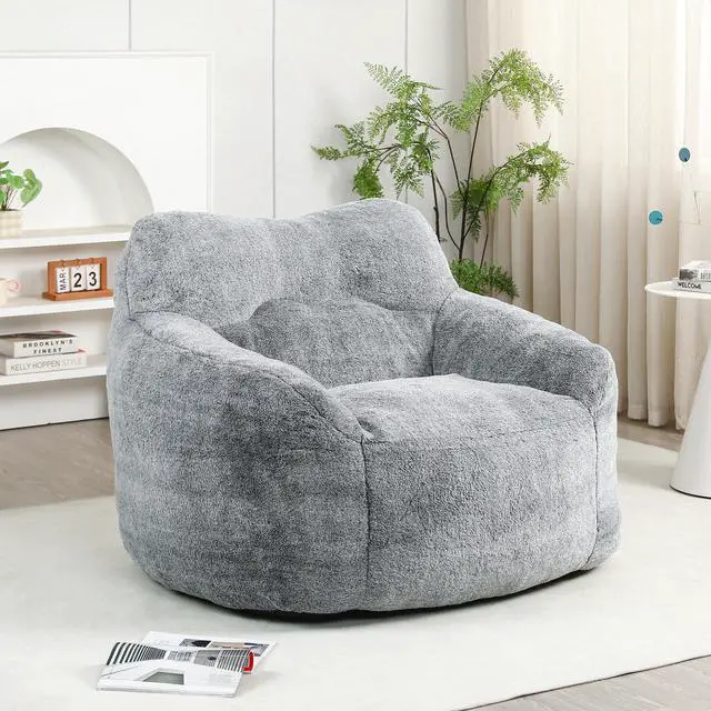 Main image of Bean Bag Chair, Bean Bag Sofa Chair with Armrests Stuffed High-Density Foam, Lazy Sofa Comfy Chairs BeanBag Chair for Adults in Living Room,Bedroom Reading