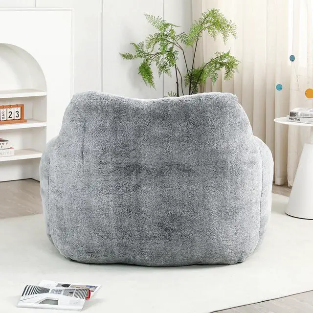 Alt view image 4 of 7 - Bean Bag Chair, Bean Bag Sofa Chair with Armrests Stuffed High-Density Foam, Lazy Sofa Comfy Chairs BeanBag Chair for Adults in Living Room,Bedroom Reading