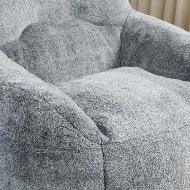 Alt view image 6 of 7 - Bean Bag Chair, Bean Bag Sofa Chair with Armrests Stuffed High-Density Foam, Lazy Sofa Comfy Chairs BeanBag Chair for Adults in Living Room,Bedroom Reading