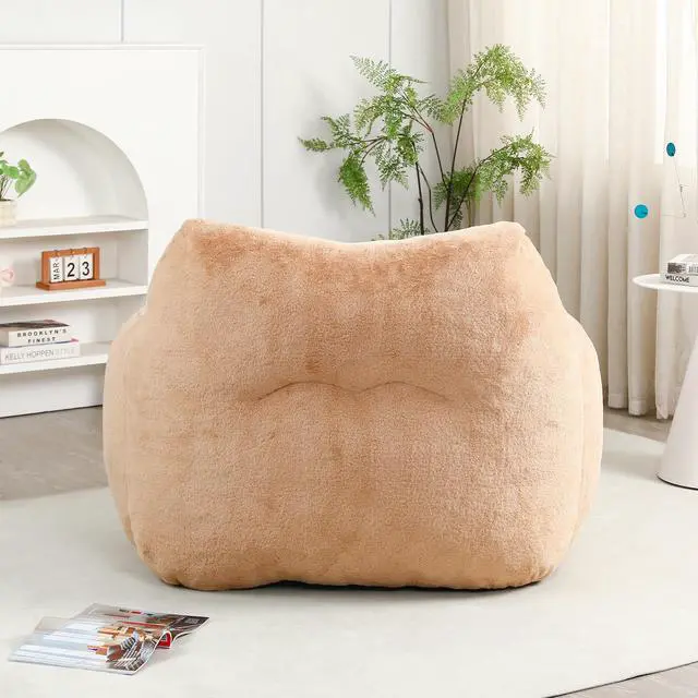 Alt view image 4 of 7 - Bean Bag Chair, Bean Bag Sofa Chair with Armrests Stuffed High-Density Foam, Lazy Sofa Comfy Chairs BeanBag Chair for Adults in Living Room,Bedroom Reading