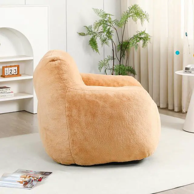 Alt view image 3 of 7 - Bean Bag Chair, Bean Bag Sofa Chair with Armrests Stuffed High-Density Foam, Lazy Sofa Comfy Chairs BeanBag Chair for Adults in Living Room,Bedroom Reading