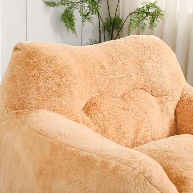 Alt view image 6 of 7 - Bean Bag Chair, Bean Bag Sofa Chair with Armrests Stuffed High-Density Foam, Lazy Sofa Comfy Chairs BeanBag Chair for Adults in Living Room,Bedroom Reading