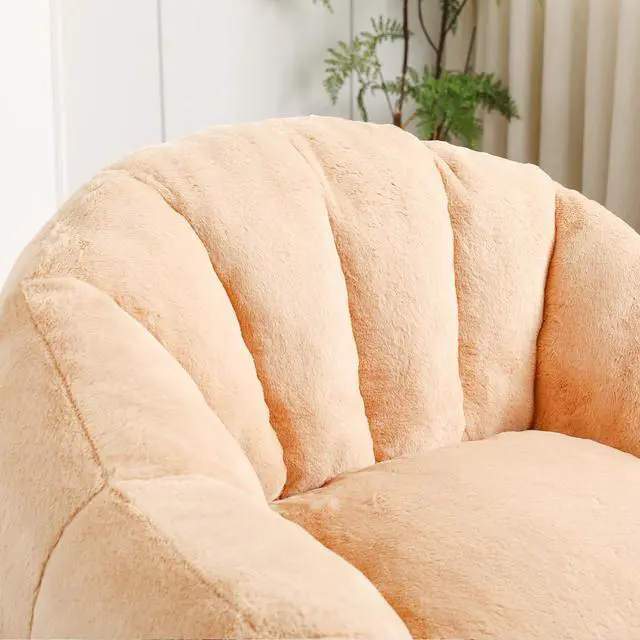 Alt view image 6 of 7 - Bean Bag Chair, Bean Bag Sofa Chair with Armrests Stuffed High-Density Foam, Lazy Sofa Comfy Chairs BeanBag Chair for Adults in Living Room,Bedroom Reading