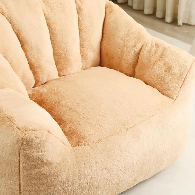 Alt view image 7 of 7 - Bean Bag Chair, Bean Bag Sofa Chair with Armrests Stuffed High-Density Foam, Lazy Sofa Comfy Chairs BeanBag Chair for Adults in Living Room,Bedroom Reading