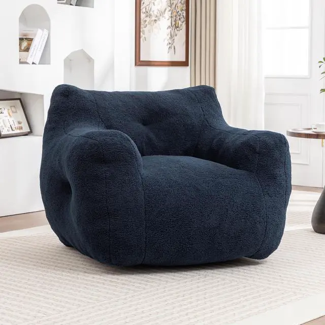 Alt view image 2 of 7 - Bean Bag Chair, Bean Bag Sofa Chair with Armrests Stuffed High-Density Foam, Lazy Sofa Comfy Chairs BeanBag Chair for Adults in Living Room,Bedroom Reading
